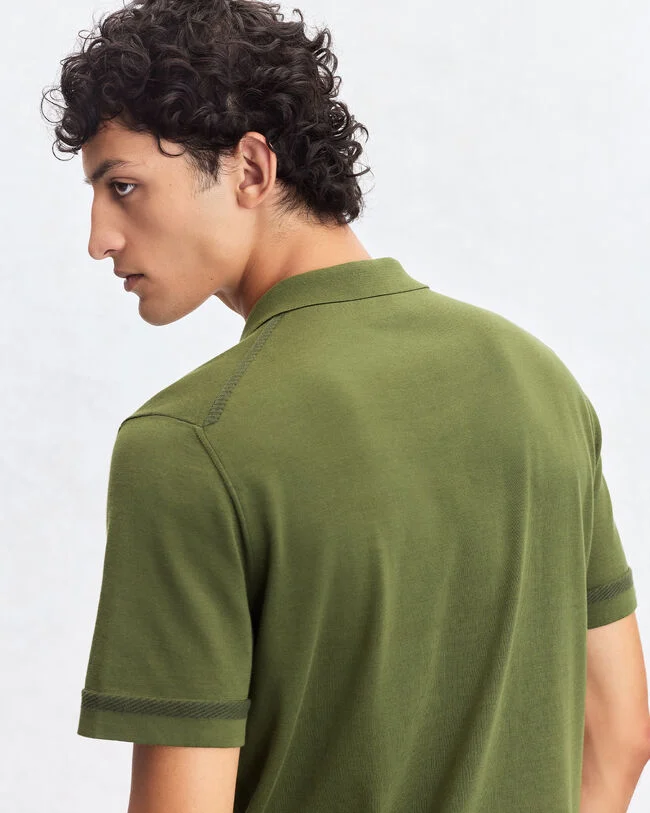 B-Thabor Embroidery Polo, Acid Green, hi-res