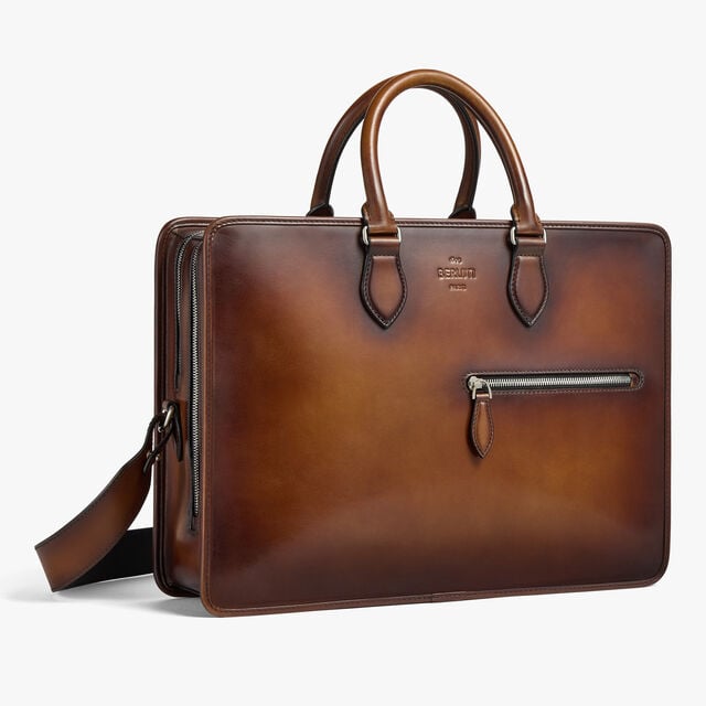 Cartable Deux Jours En Cuir, CACAO INTENSO, hi-res 7