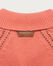 Cardigan with Leather Braiding Details, Coral, Image 2