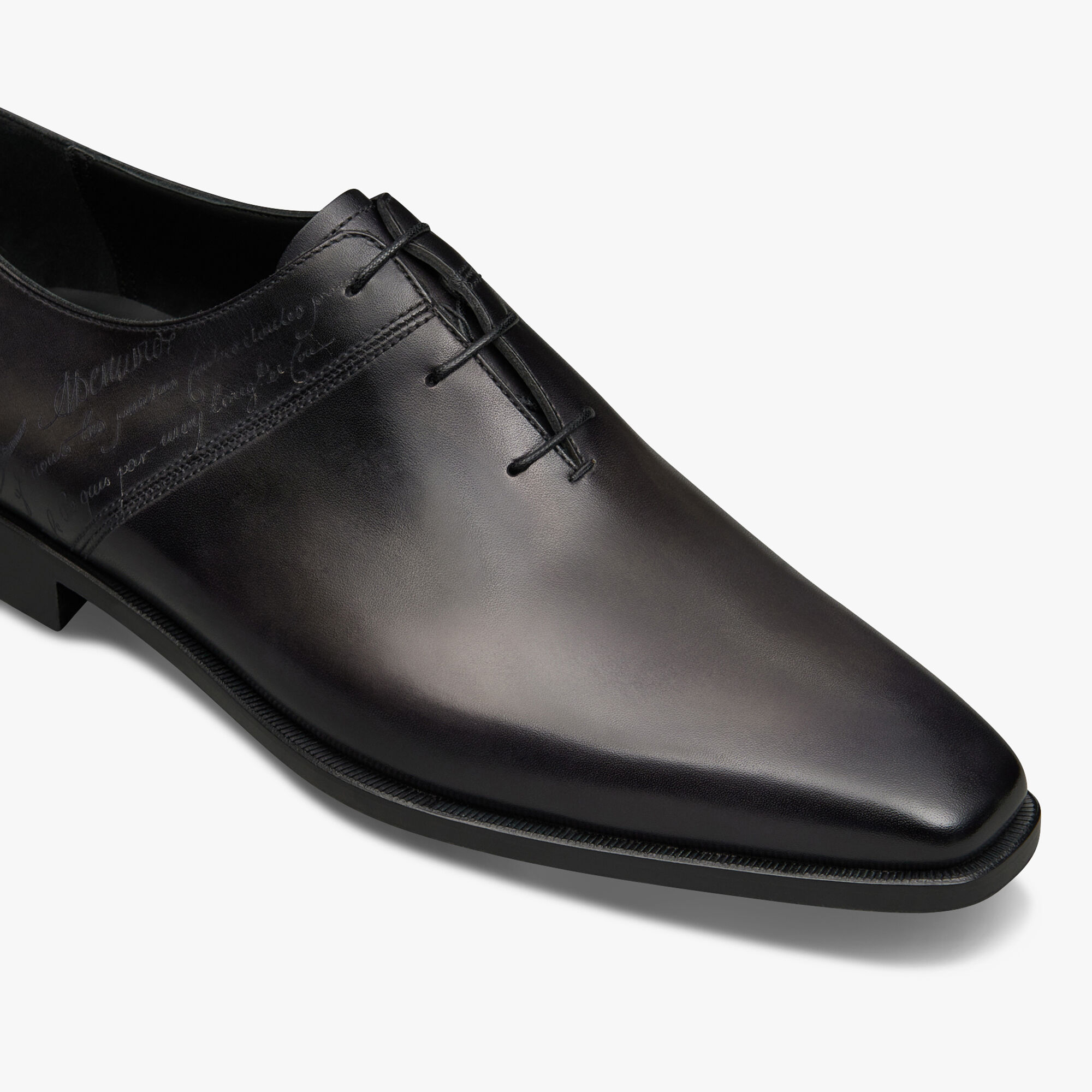 Scars Démesure Scritto Leather Oxford, NERO GRIGIO, hi-res 6