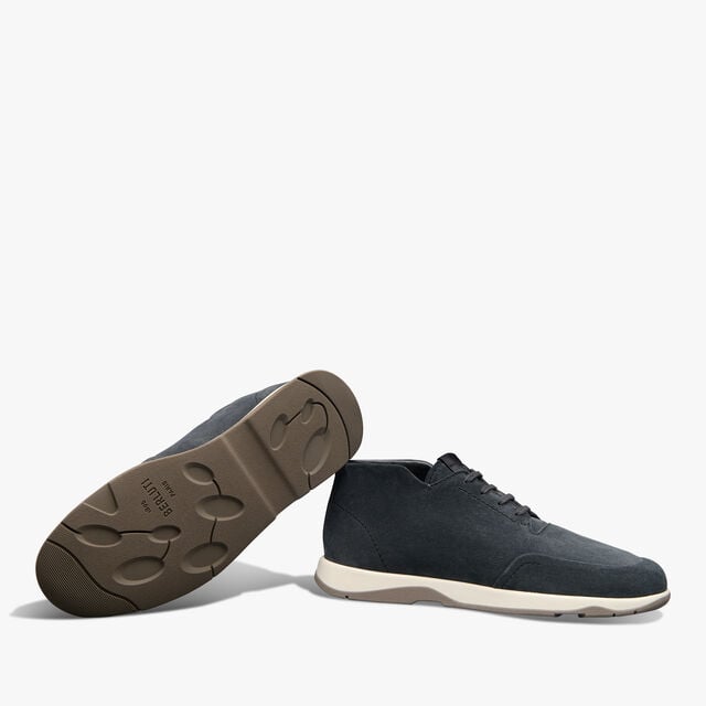 Echappee Scritto Suede Calf Derby, ASPHALT, hi-res 4