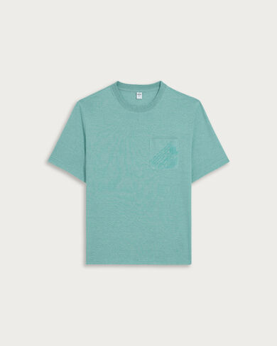 コーデュロイ Tシャツ, Deep Teal Green, hi-res