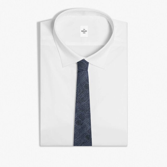 Chevron Scritto Tie, SOLADITE BLUE, hi-res 2