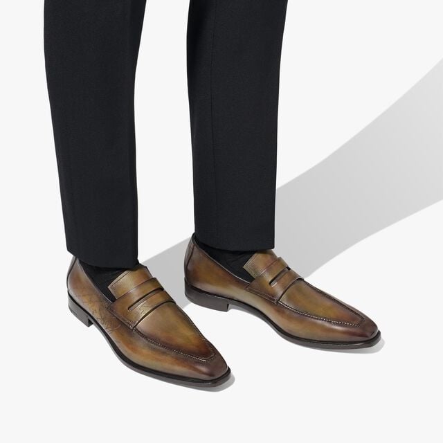 Andy Démesure Scritto Leather Loafer, ALEZAN, hi-res 7