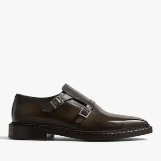 Demesure Neo Parade Venezia Calf Leather Double Monk, SELVA OSCURA, hi-res
