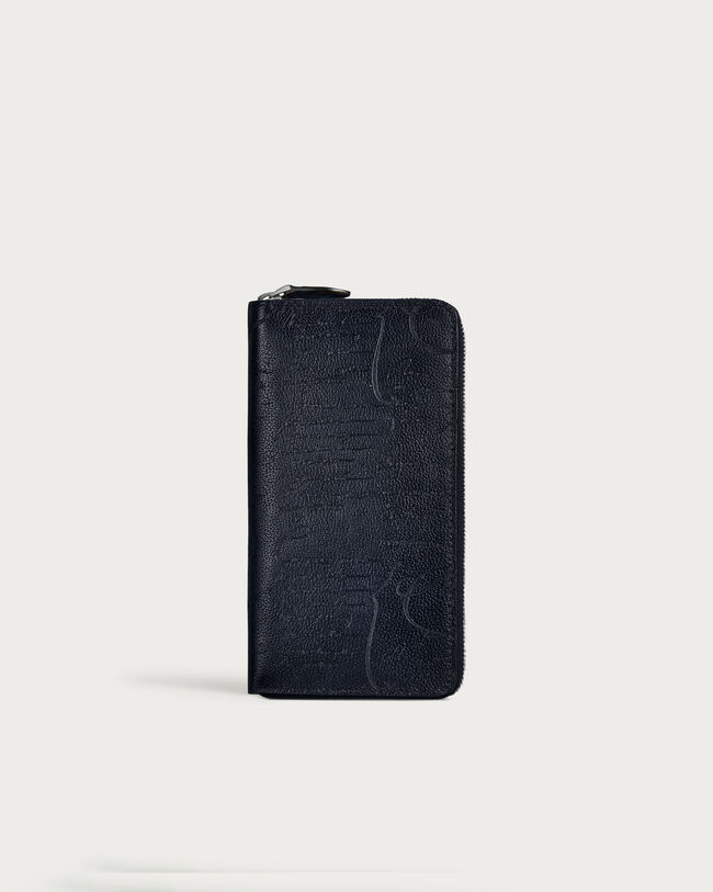 Itauba Long Zipped Wallet, Indigo Denim, hi-res