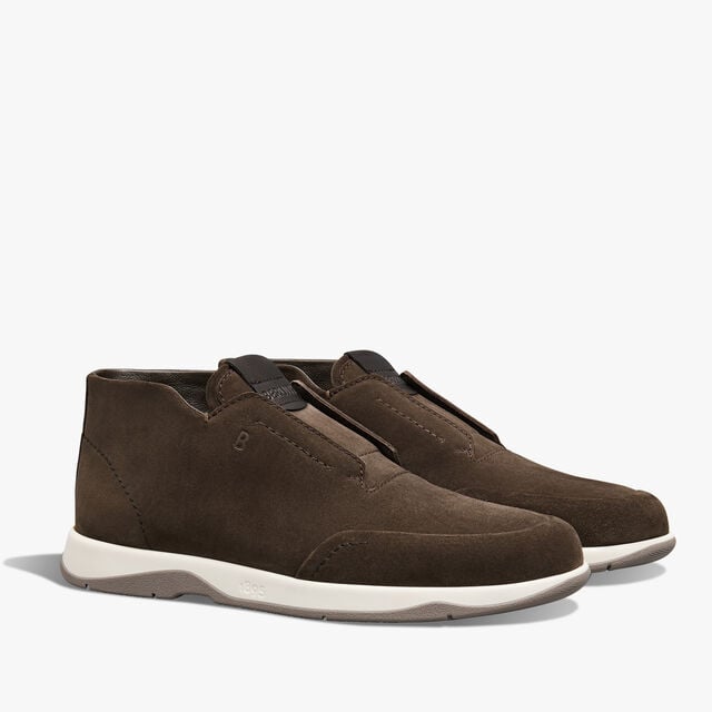 Echappée Suede Calf Slip On, DARK BROWN, hi-res 2