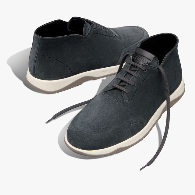 Echappee Scritto Suede Calf Derby, ASPHALT, hi-res 7
