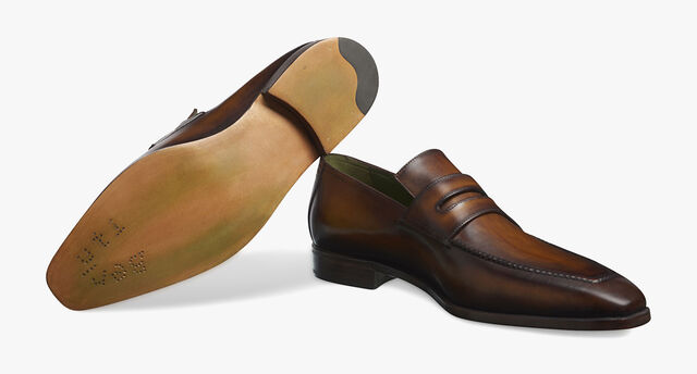 Andy Demesure Leather Loafer, CACAO, hi-res