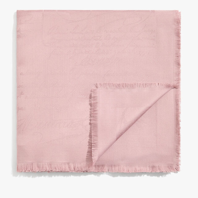 Wool & Silk Scritto Scarf, SMOCKY LILAC, hi-res 2