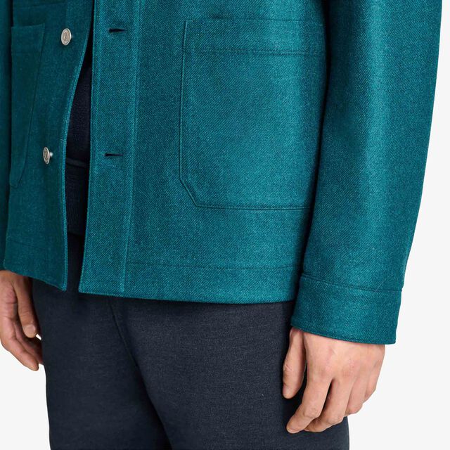 Technical Wool Charbonnier Jacket, COLVERT GREEN, hi-res 6