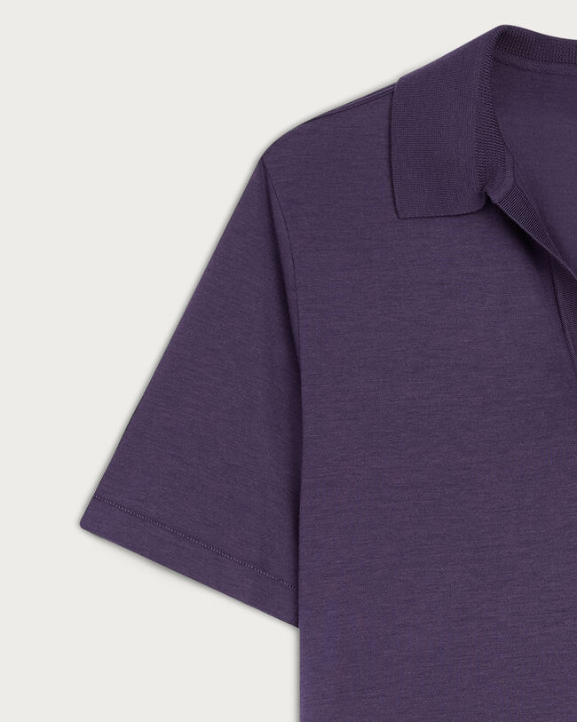 轻盈Polo衫, Dark Purple, hi-res