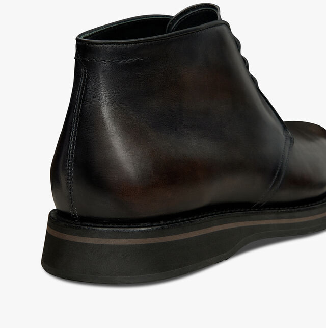Alessio Leather Boot, CHARCOAL BROWN, hi-res 5