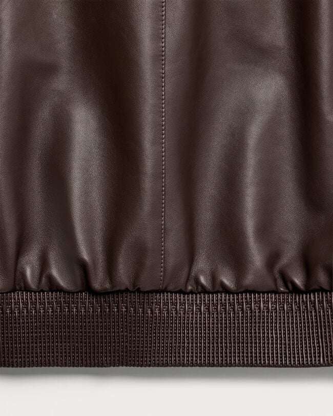 Leather Tracksuit, Earth Brown, hi-res