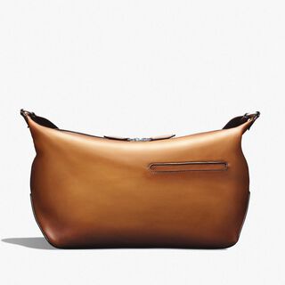 Toujours Soft Zipped Hobo Leather Messenger, ICE GOLD, hi-res