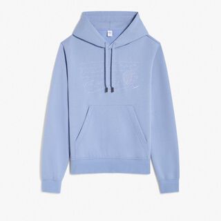 Embroided Scritto Hoodie, PALE BLUE, hi-res