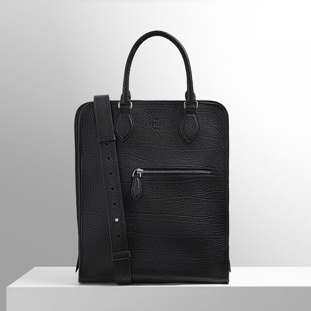 Premier Jour Leather Backpack, CARBON BLACK, hi-res 9