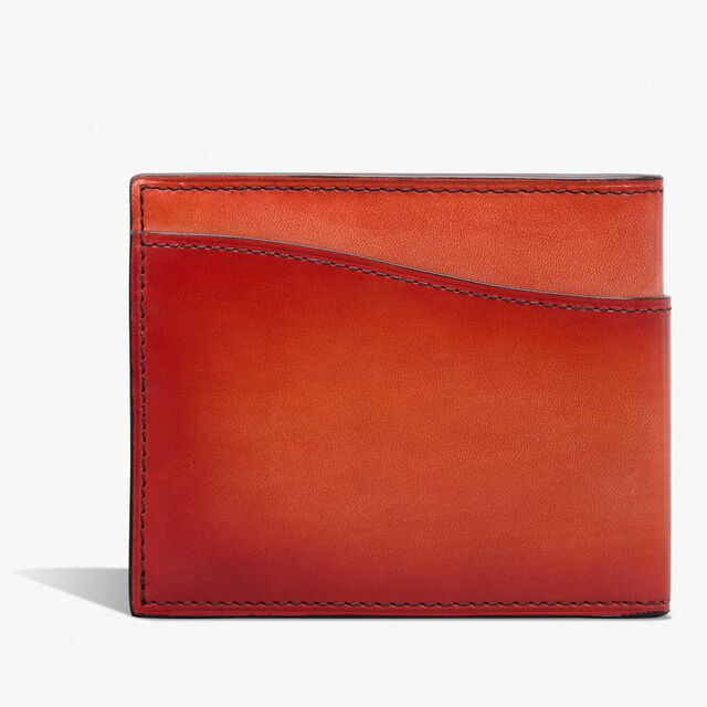 Portefeuille Makore Slim En Cuir Scritto Swipe, TANGERINE, hi-res 2