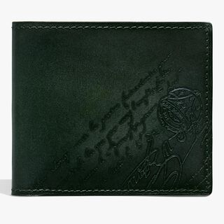 Makore Scritto Leather Wallet, OPUNTIA, hi-res