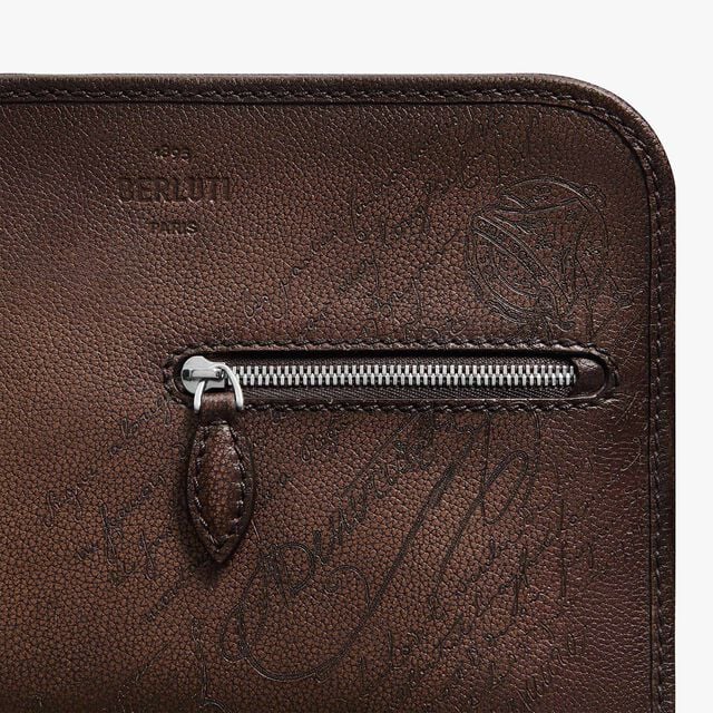 Journalier Trio Scritto Leather Messenger, SOFT BROWN, hi-res 5