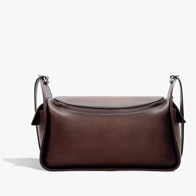 Périple Barrel Bag In Scritto Leather, SOFT BROWN, hi-res 3