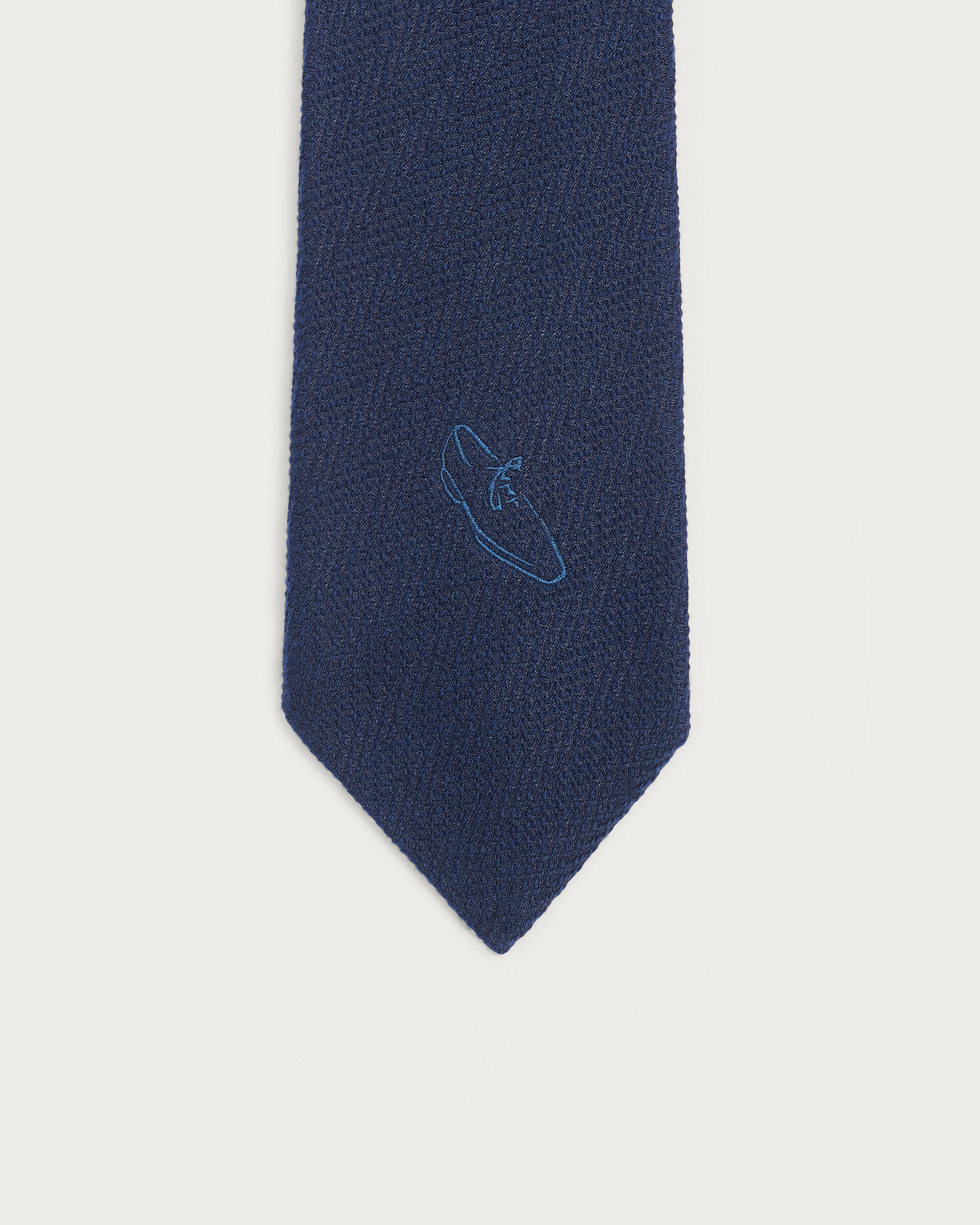 Tie with Alessandro Embroidery, Cold Night Blue, hi-res