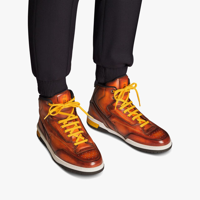 Playoff Leather Sneaker, HONEY, hi-res 7
