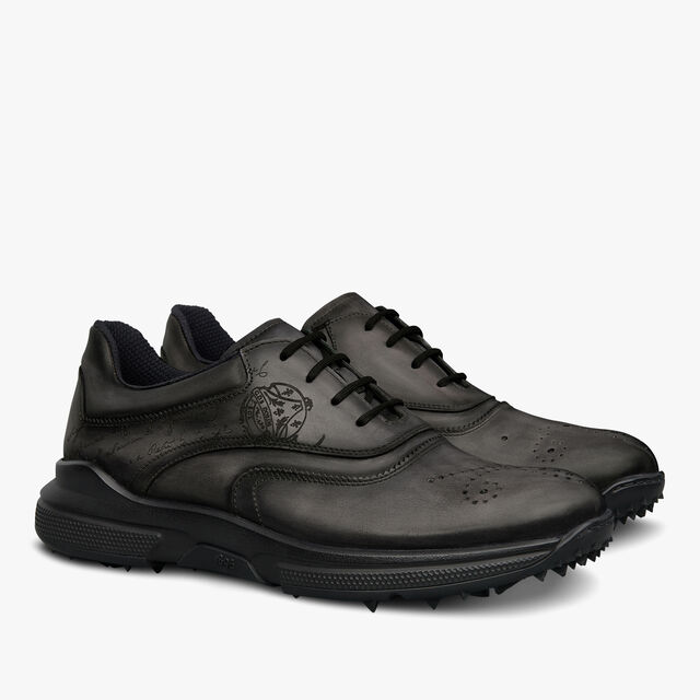 Swing Scritto Leather Golf Shoe, NERO GRIGIO, hi-res 2