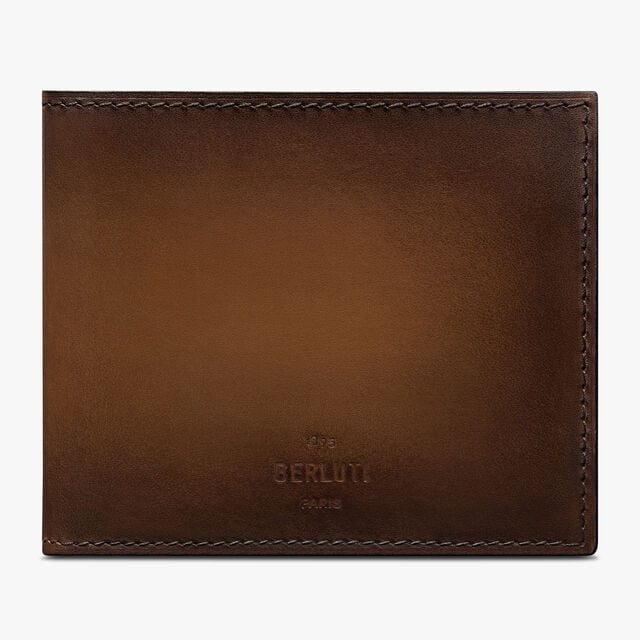 Makore Slim Leather Compact Wallet, CACAO INTENSO, hi-res 1