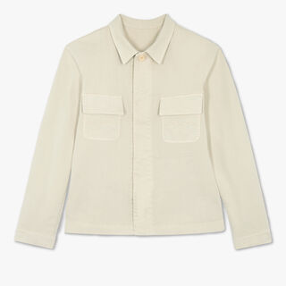 Cotton Garment Dyed Jacket, IVORY, hi-res
