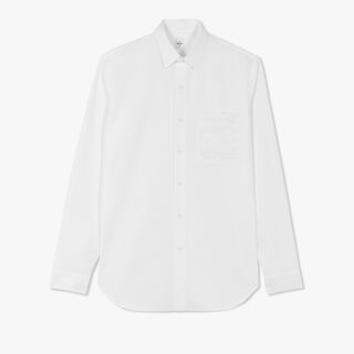 Poplin Shirt With Embroidered Scritto Pocket