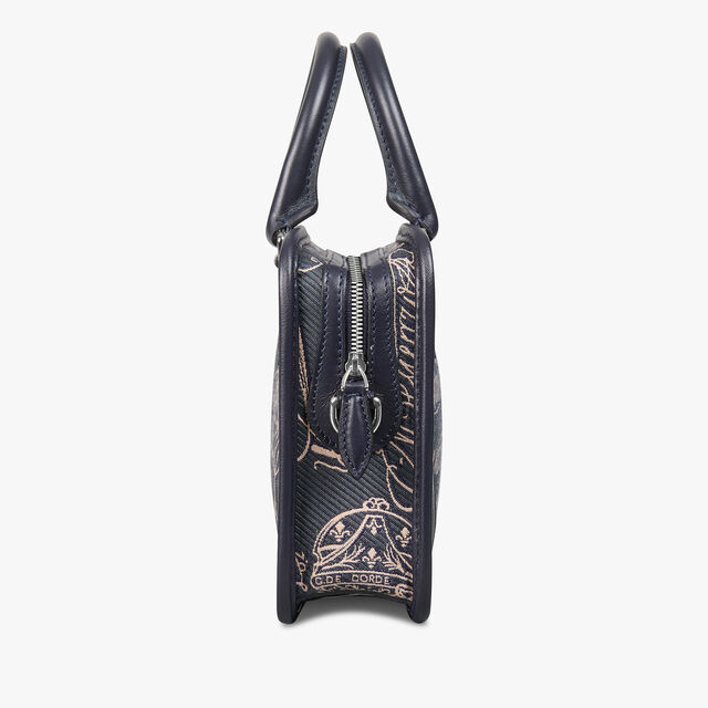 Un Jour Gulliver Scritto Arabesque Canvas Messenger, NAVY, hi-res 4