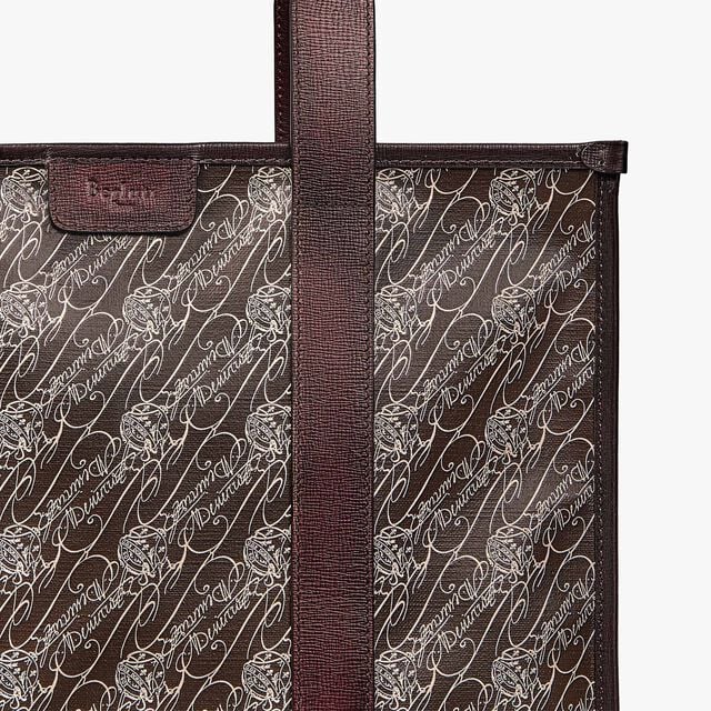 Cabas De Voyage Toile Marbeuf Tote Bag, DARK BROWN + MADURO, hi-res 6