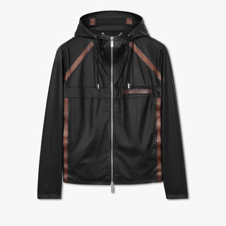 Leather Nylon B-Way, NOIR, hi-res