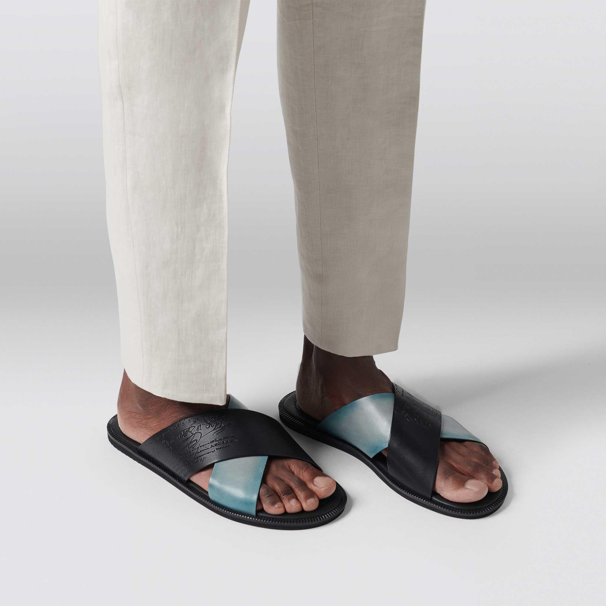 Sifnos Scritto Leather Sandal Berluti FR