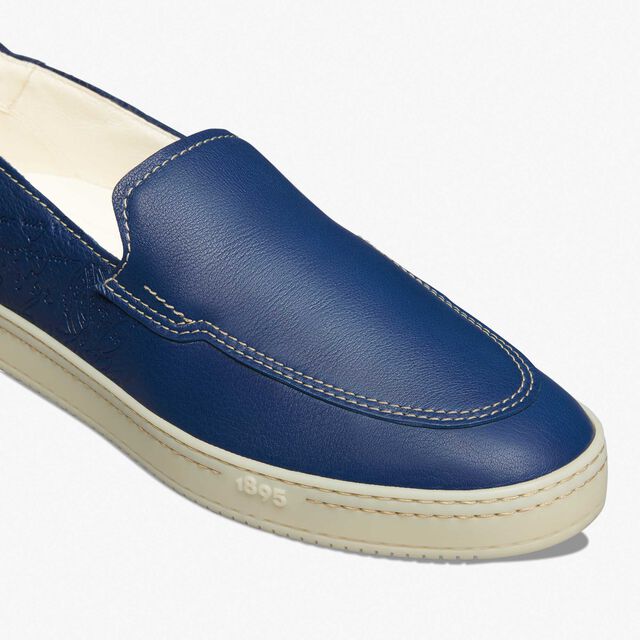 Mocassin Eden En Cuir Scritto, BLU SHADOW, hi-res 7