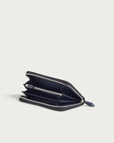 Itauba Gaspard Long Zipped Wallet, Nero Blu, hi-res