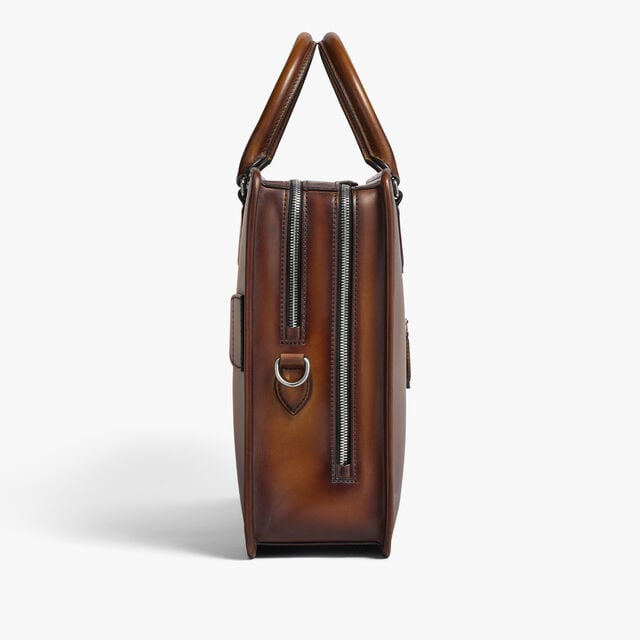 Cartable Deux Jours En Cuir, CACAO INTENSO, hi-res 6