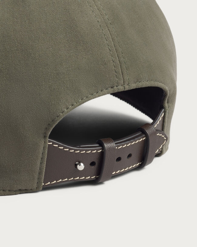 Berluti Thabor Embroidery Baseball Cap, Olive, hi-res