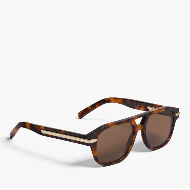 Flare Acetate Sunglasses, CLASSIC HAVANA + SOLID BROWN, hi-res 2
