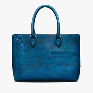 Toujours Mini Scritto Leather Tote Bag, AVEIRO, hi-res