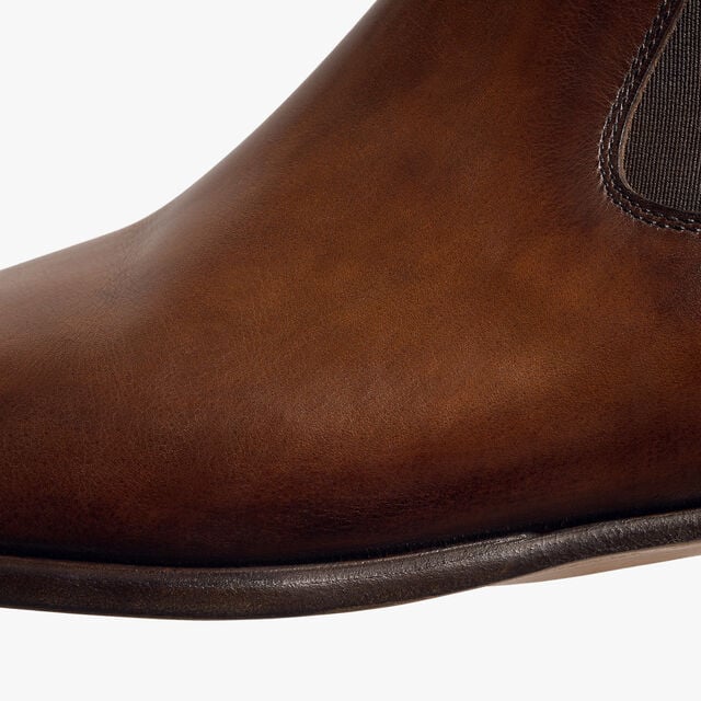 Bottine Cursive Galet En Cuir Scritto, EBANO, hi-res 7