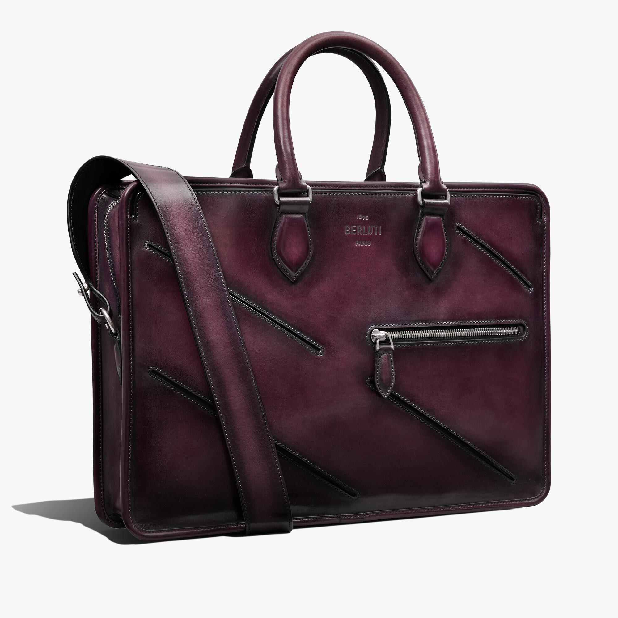 Un Jour Leather Briefcase Berluti AT