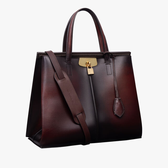Luti 38 Leather Tote Bag, SAINT EMILION TRI, hi-res 6