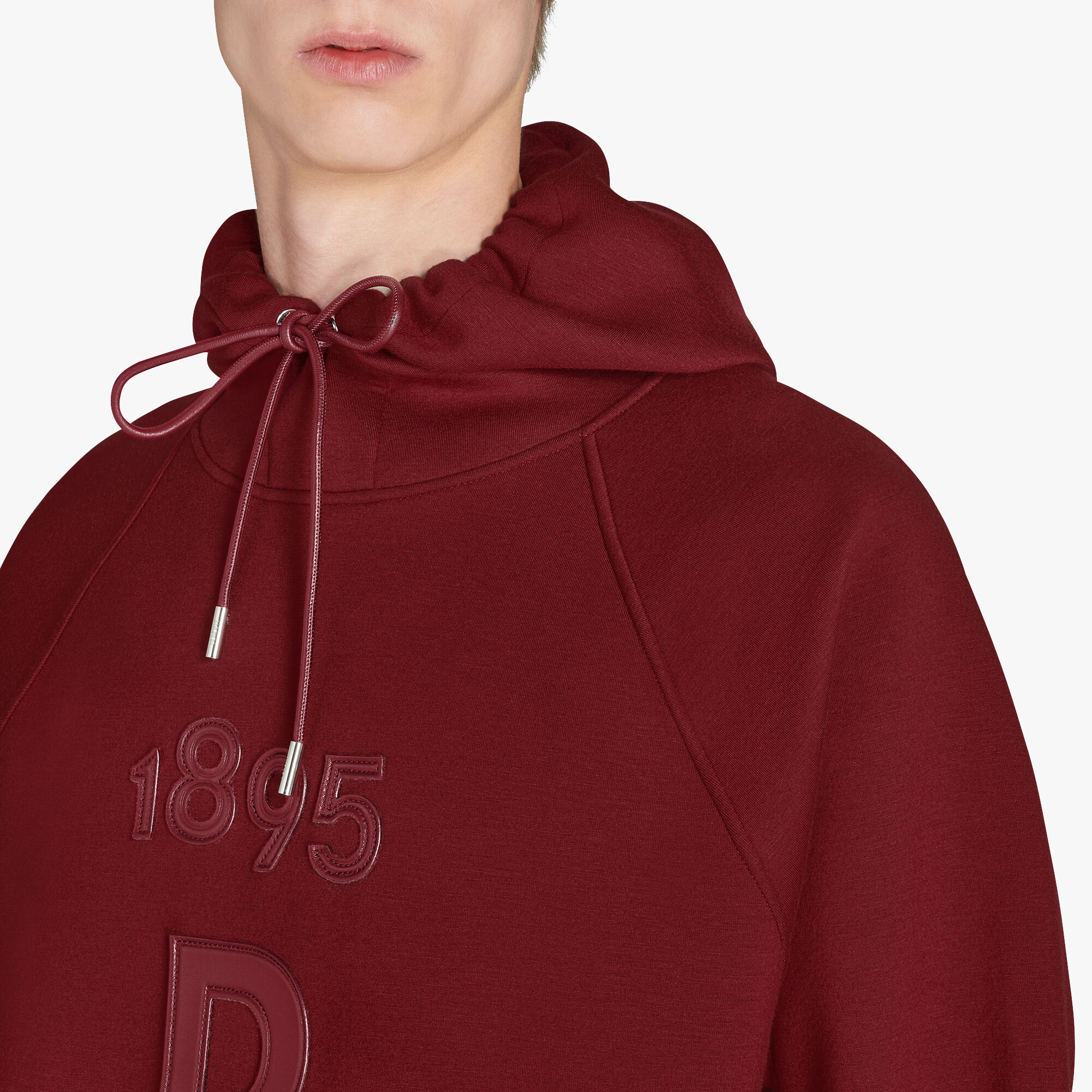 Hoodie Jersey Sweater With Leather Details Berluti Hoodie Jersey Sweater With Leather Details Berluti