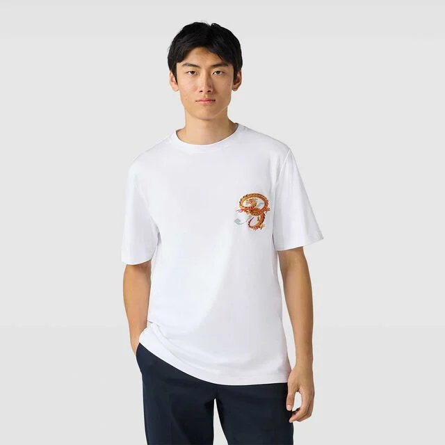 Embroided B Dragon T-Shirt, BLANC OPTIQUE, hi-res 2