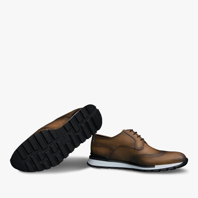 Fast Track Scritto Leather Sneaker, OLIVE, hi-res 4