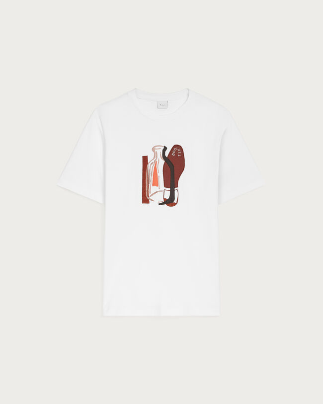 ベルルッティ アートワーク カレッジ Tシャツ, Blanc Optique, hi-res