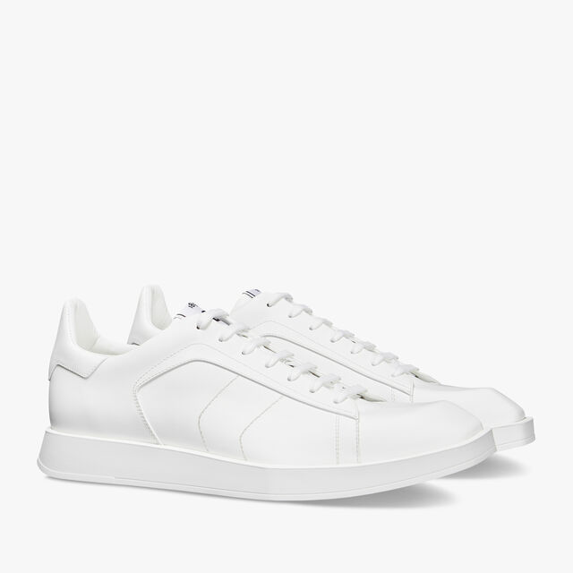 Stellar Leather Sneaker, WHITE, hi-res 2