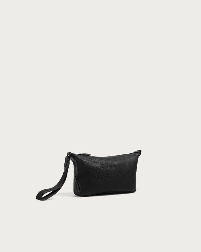 Toujours Soft Zipped Pouch, Deep Black, hi-res